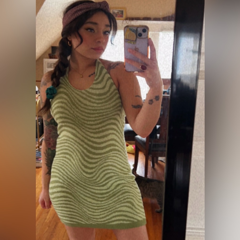 DIVIDED Halter Knit Dress